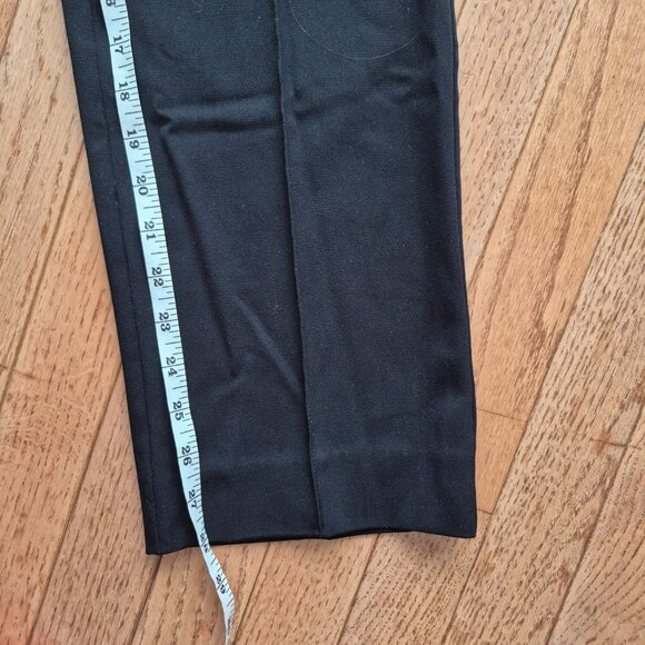 Melanie Lyne Pintuck Straight-Leg Pants Lauren Petite Black 4 - Picture 10 of 10